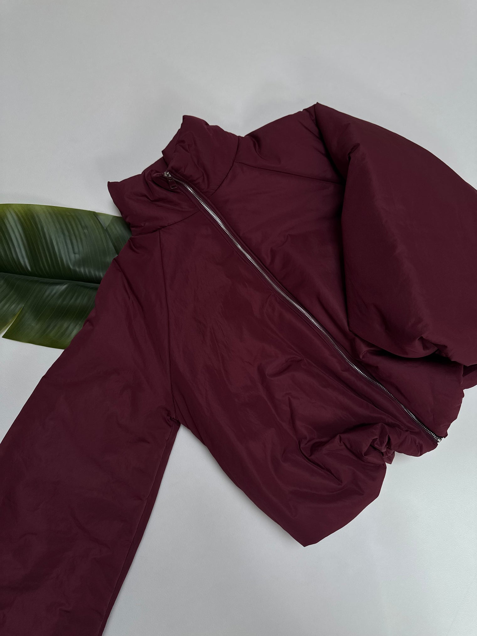 Jacke PUFFY POWER mit Reißverschluss burgundy