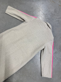 Mantel SPORTY COZYNESS creme/pink mit seitlichen Streifen