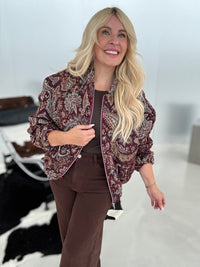 Bomberjacke Autumn Color VIBES burgundy