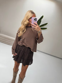Rock mit integrierter Shorts COTTON GIRL dunkelbraun