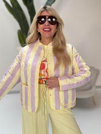 Jacke Flieder gelb  Puffer