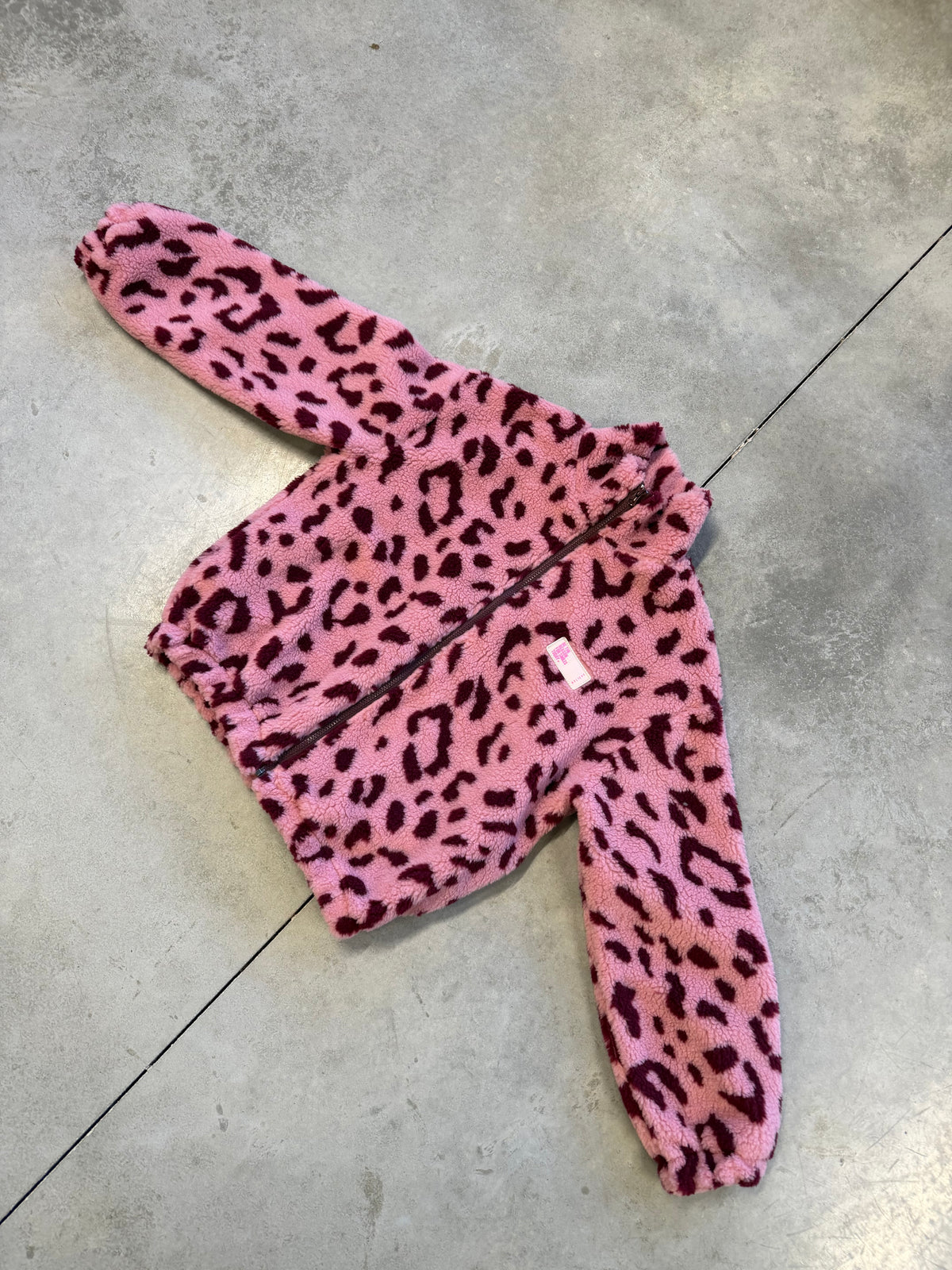 Kuschel Jacke LEO & Patch DRESS FOR YOURSELF rosa/burgundy