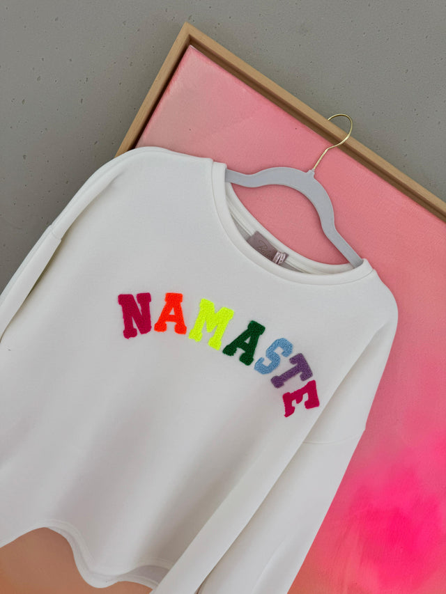 Sweater NAMASTE rainbow