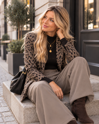 Blazer LOVELY REH taupe/schwarz