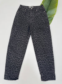 Stretch Mom Jeans dunkelgrau GREY LEO