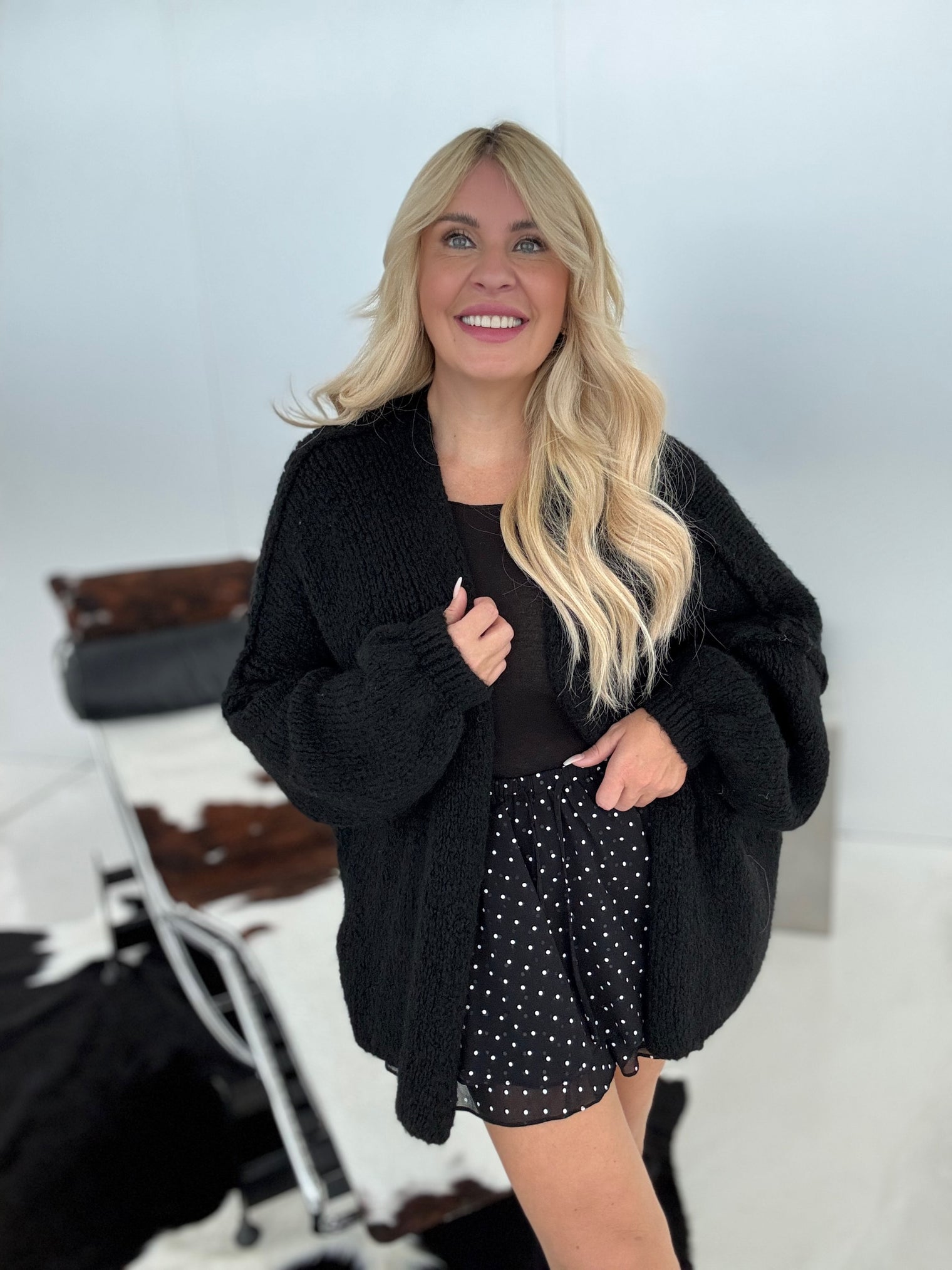 Cardigan COZY DREAMS schwarz