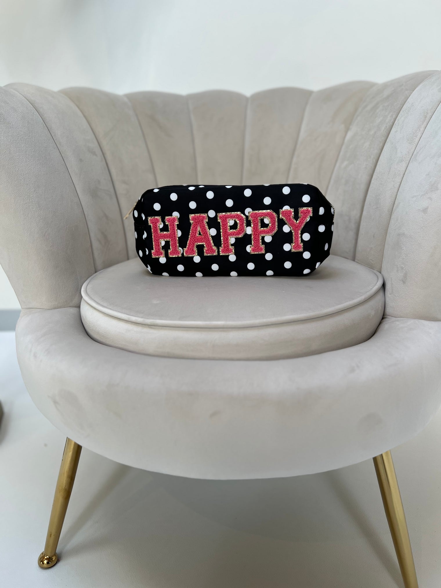 Long Bag HAPPY DOTS schwarz