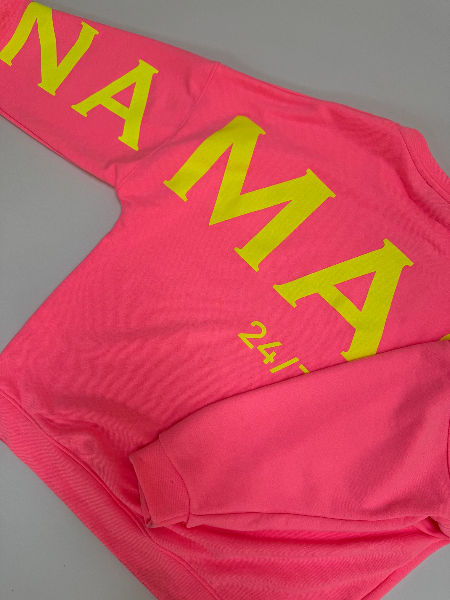 Sweater mit Rückenprint NAMASTE pink