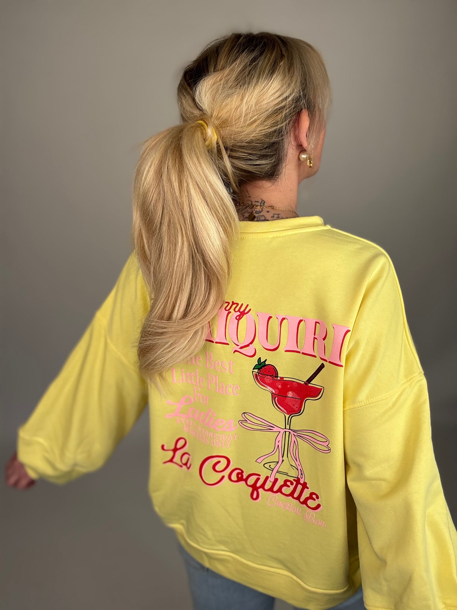 Sweater Strawberry Daiquiri gelb