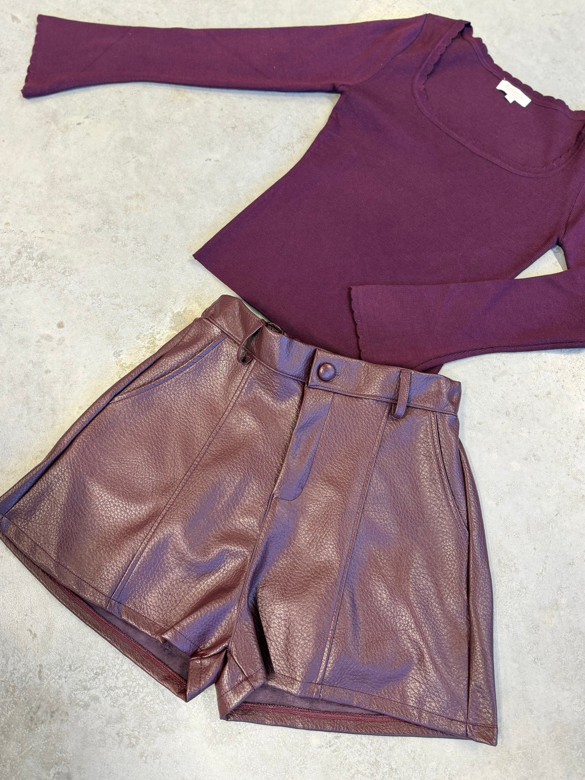 Longsleeve ROMANTIC – burgundy