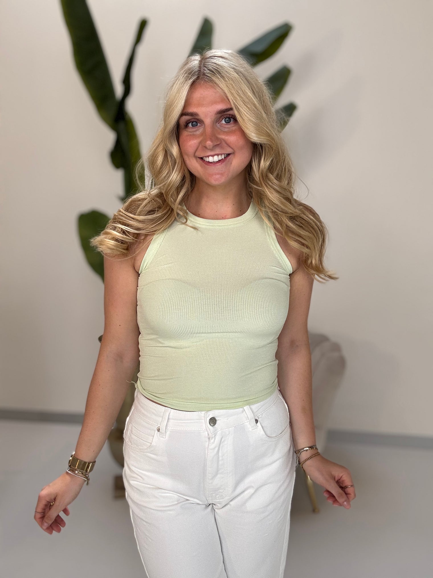 Stretch Top BEST BASIC EVER matcha
