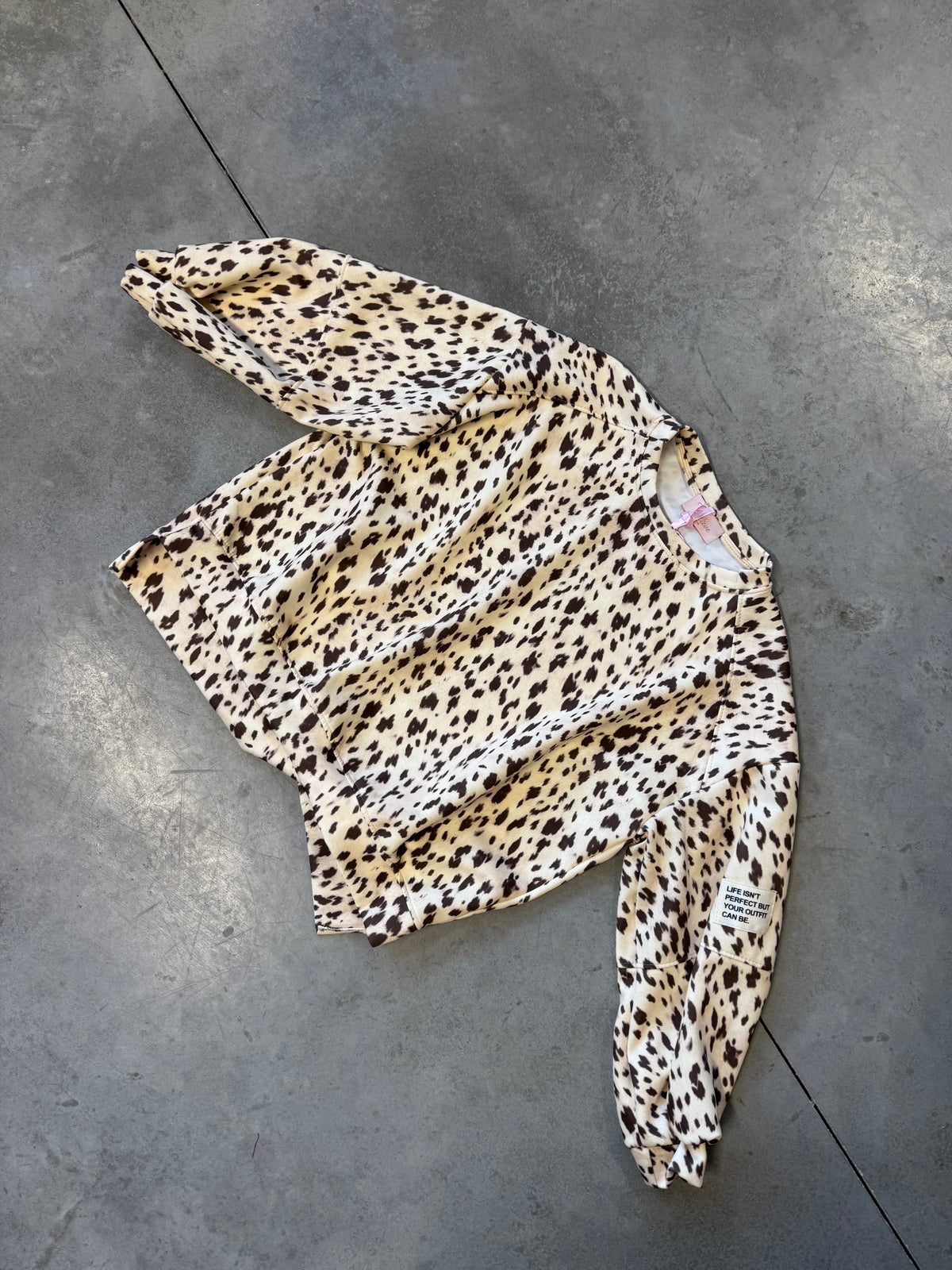 Butterstoff Sweater PERFECT OUTFIT creme / braun REH