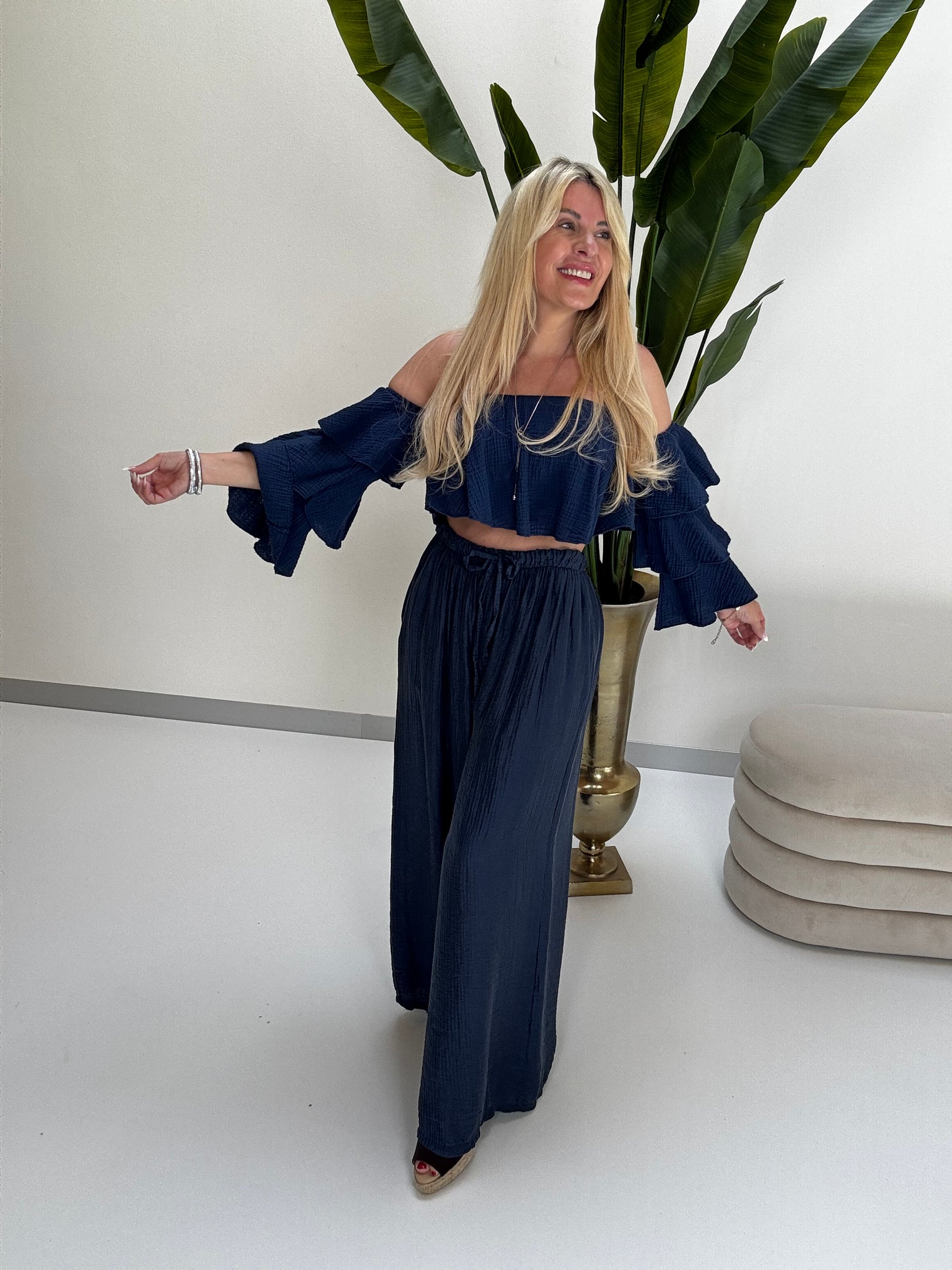 Luftige Hose COMFY GIRL blueberry