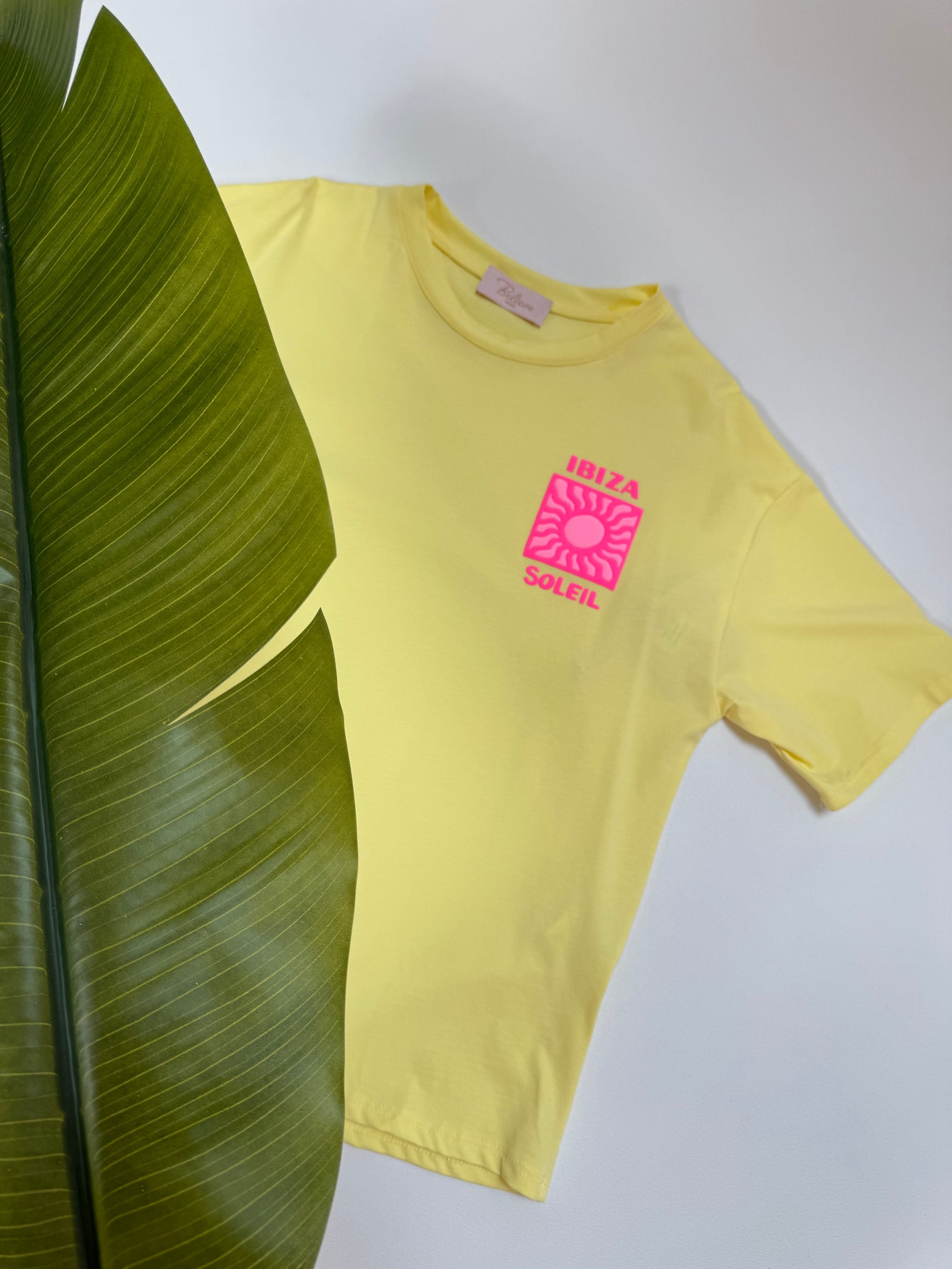 Statement Shirt buttermilk lemon IBIZA mit hochwertigem Aufdruck