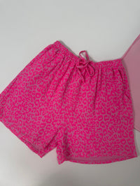 Stylische Musselin Short rosa LEO LOVER hot pink