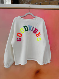 Sweaterweiß GOODVIBES rainbow