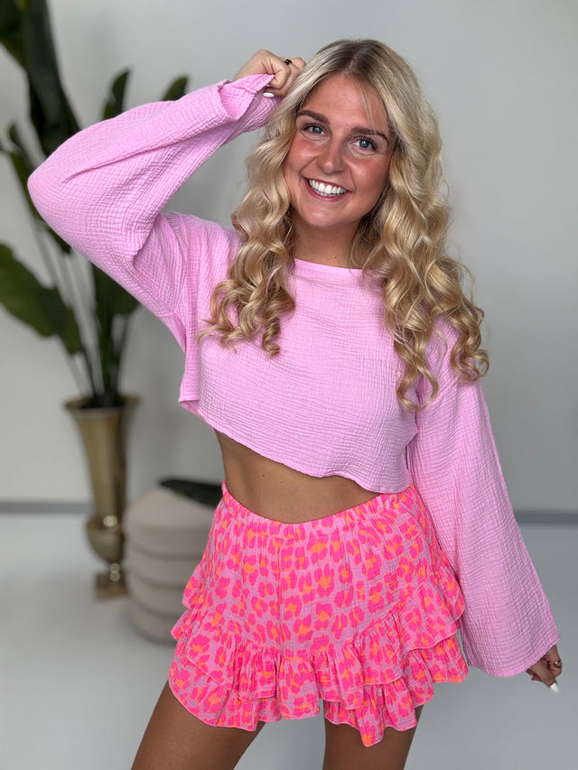 Musselin Hosenrock LEO LOVER rosa/pink