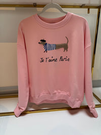 Sweater JE T`AIME PARIS rosa