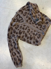 Strickjacke mit Knopfleiste taupe/chocolate LEO