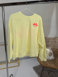 Sweater SOHO buttermilk lemon/rosa