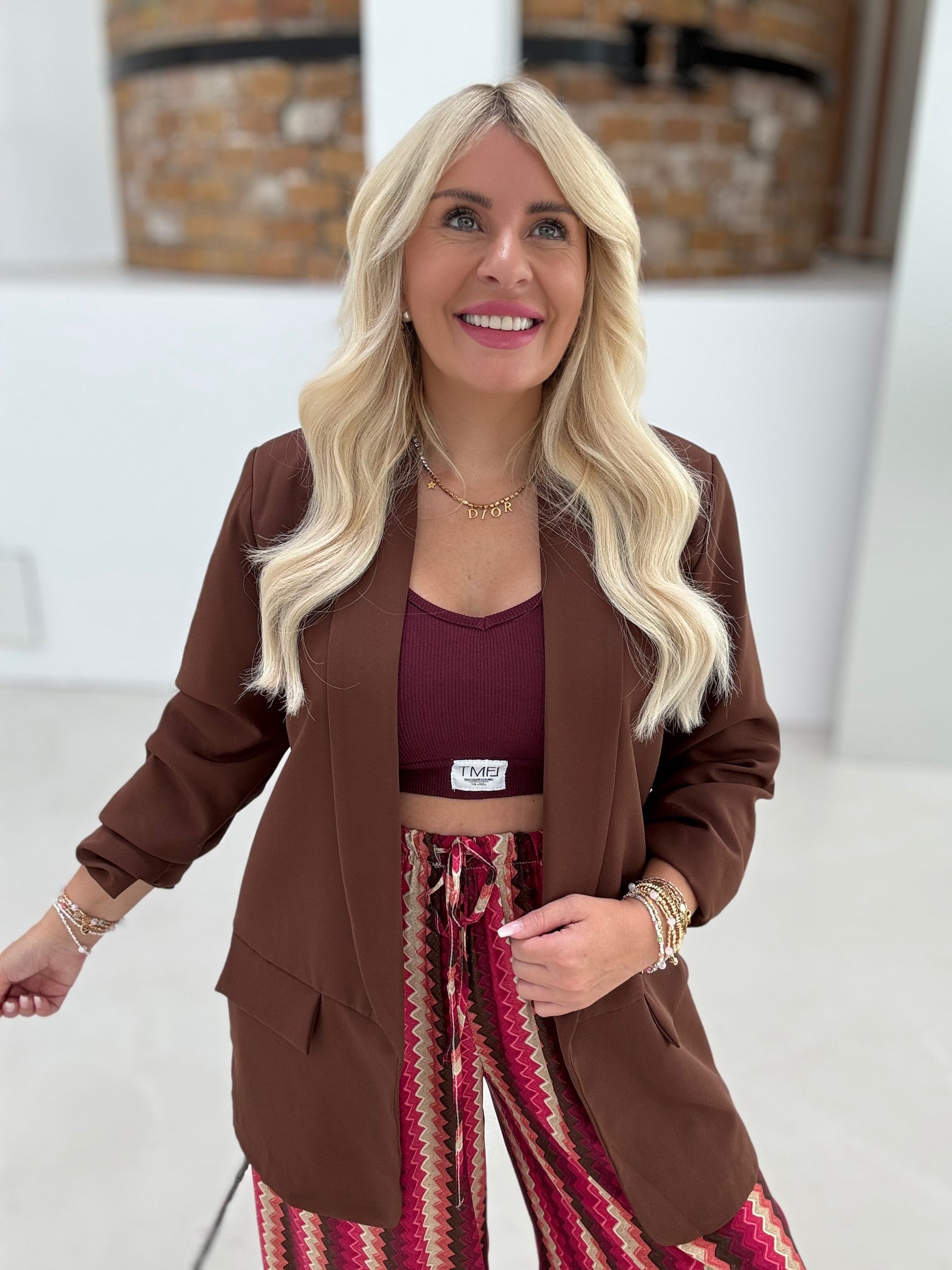 Blazer BASIC LOVE chocolate
