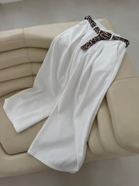 Weite Marlene Hose LOVELY LEO weiß