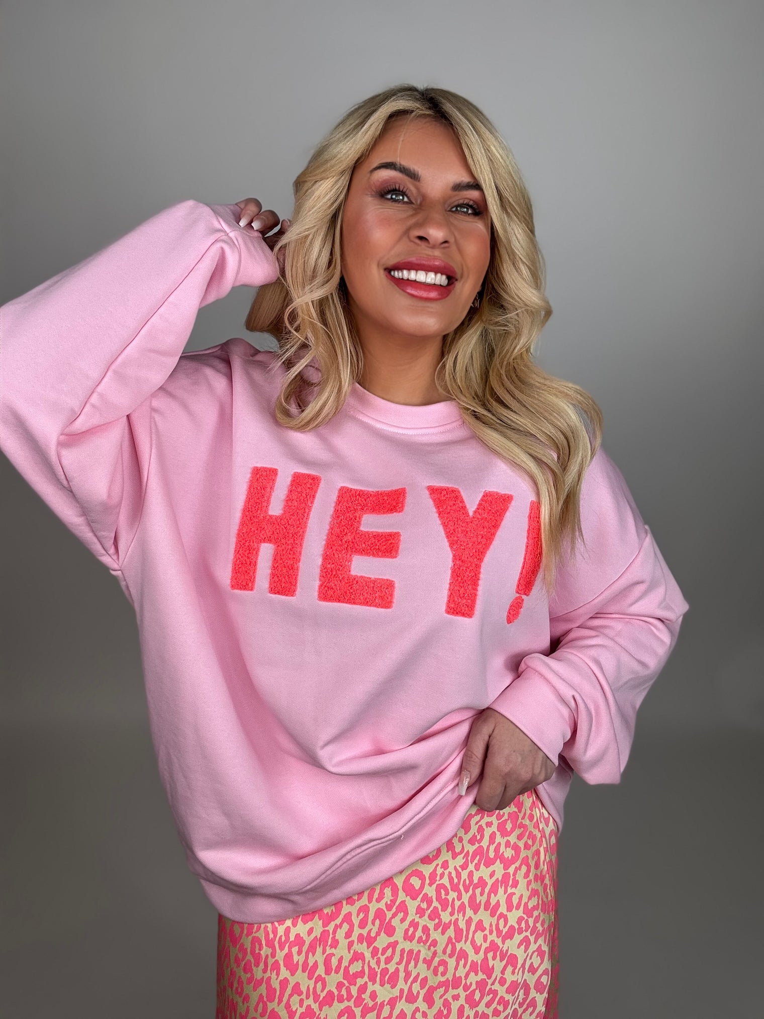 Sweater HEY! rosa
