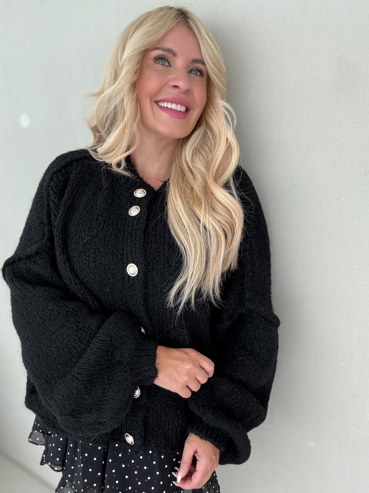 Strickjacke SUPER SOFT schwarz