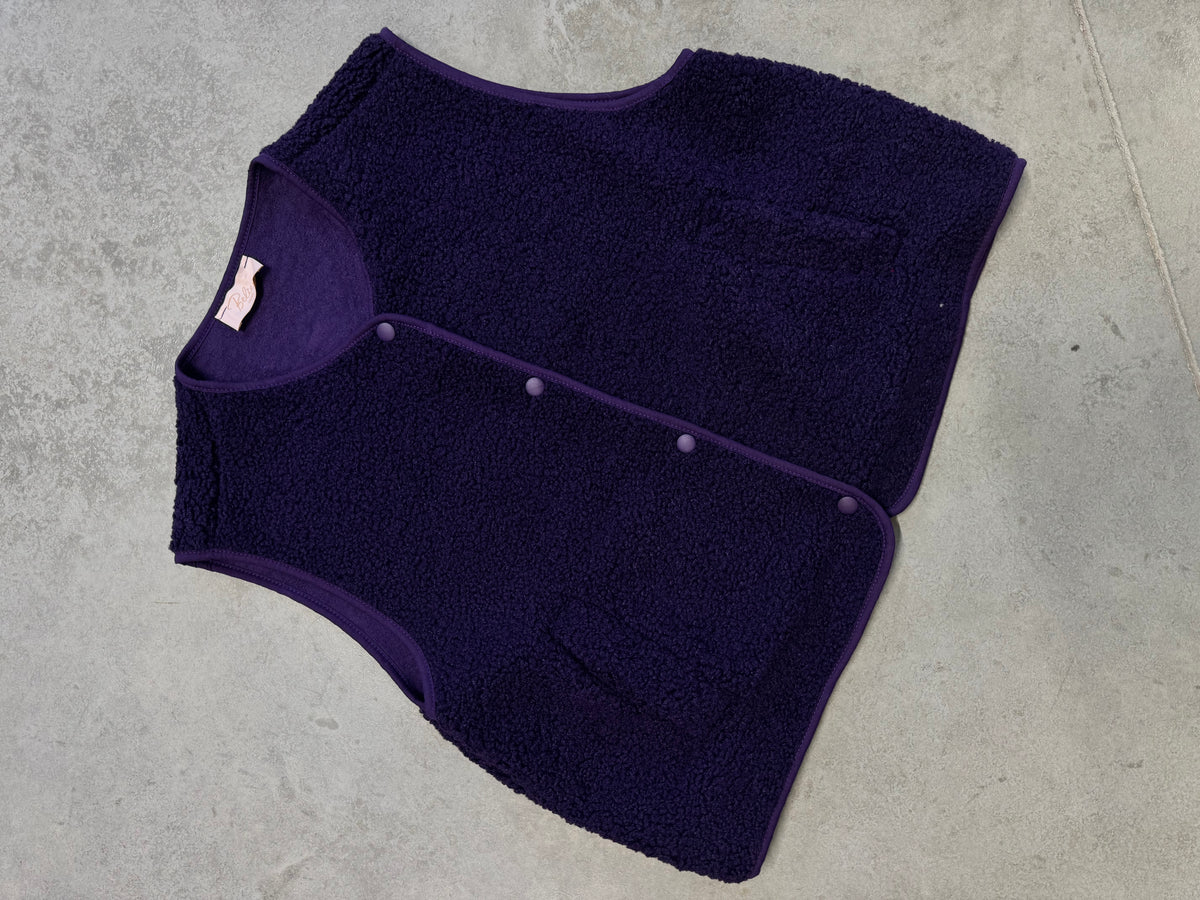 Signature Weste Teddy dark violet