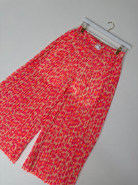 Signature Plisseehose gelb LEO POWER pink/orange