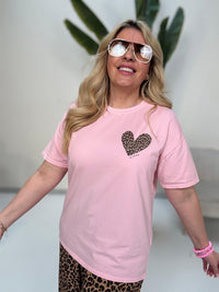 Statement Shirt rosa AMOUR
