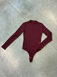 Mesh Body transparent SPARKLE MOMENT burgundy