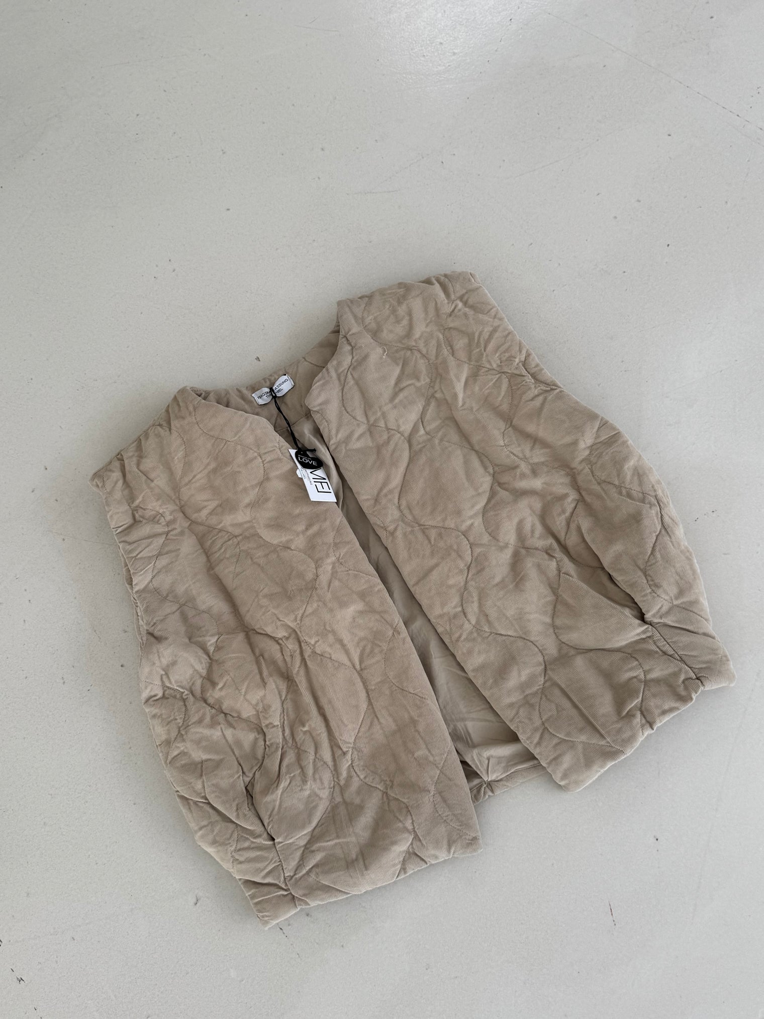 Steppweste TAUPE