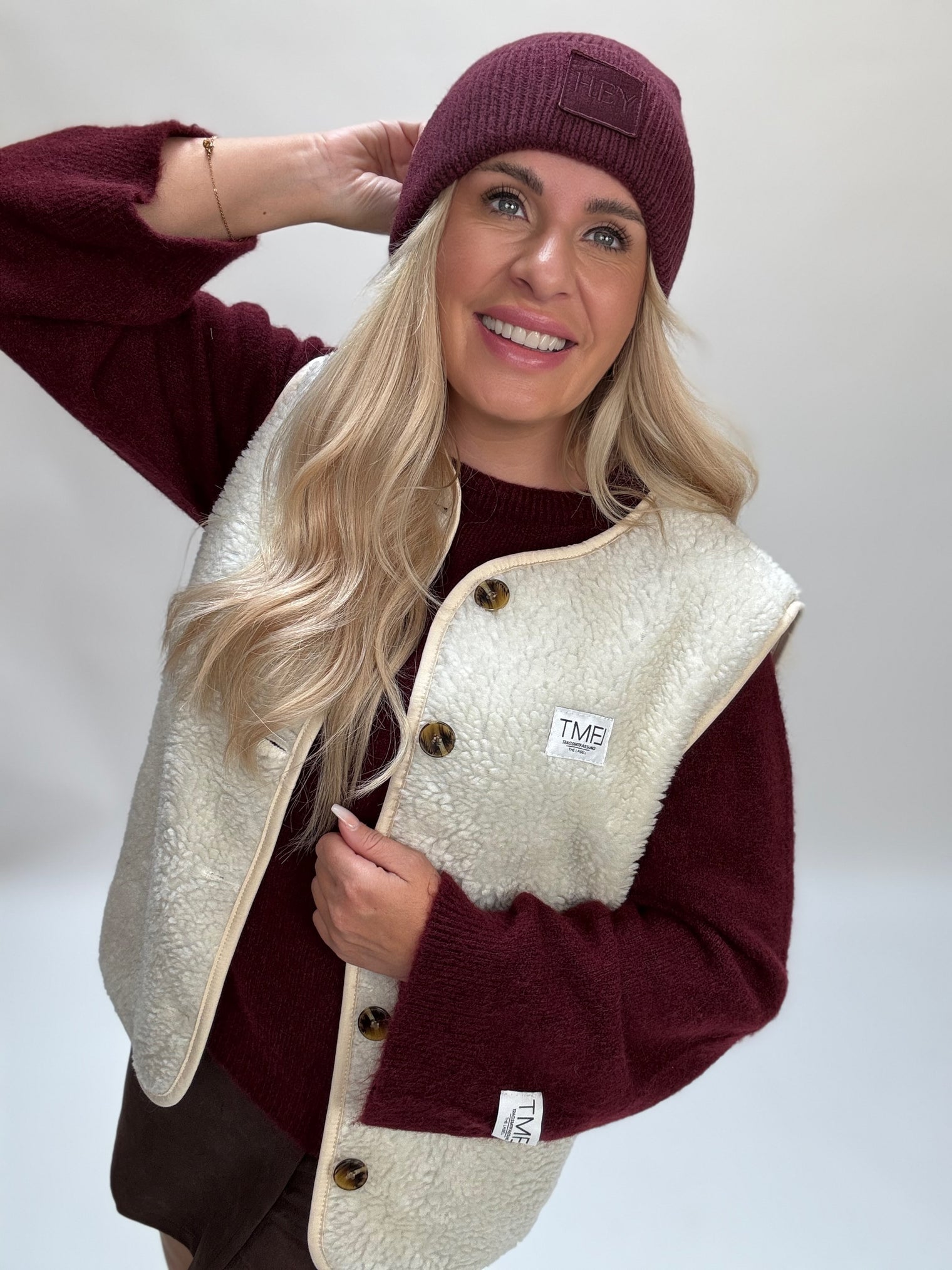 Signature Teddy Weste CREME