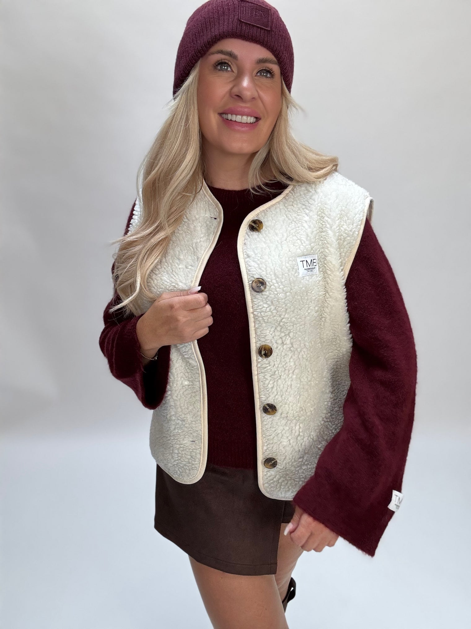 Signature Teddy Weste CREME
