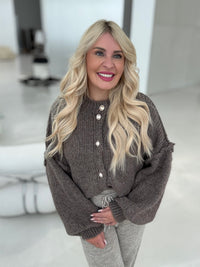 Strickjacke SUPER SOFT coffee