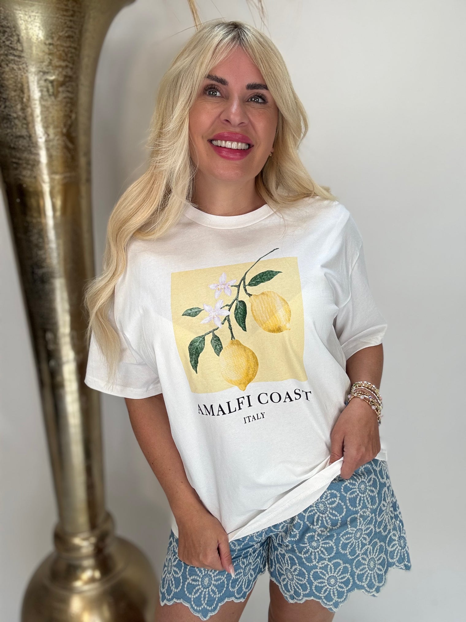 Statement Shirt weiß AMALFI COAST Italy
