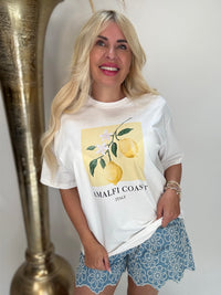 Statement Shirt weiß AMALFI COAST Italy