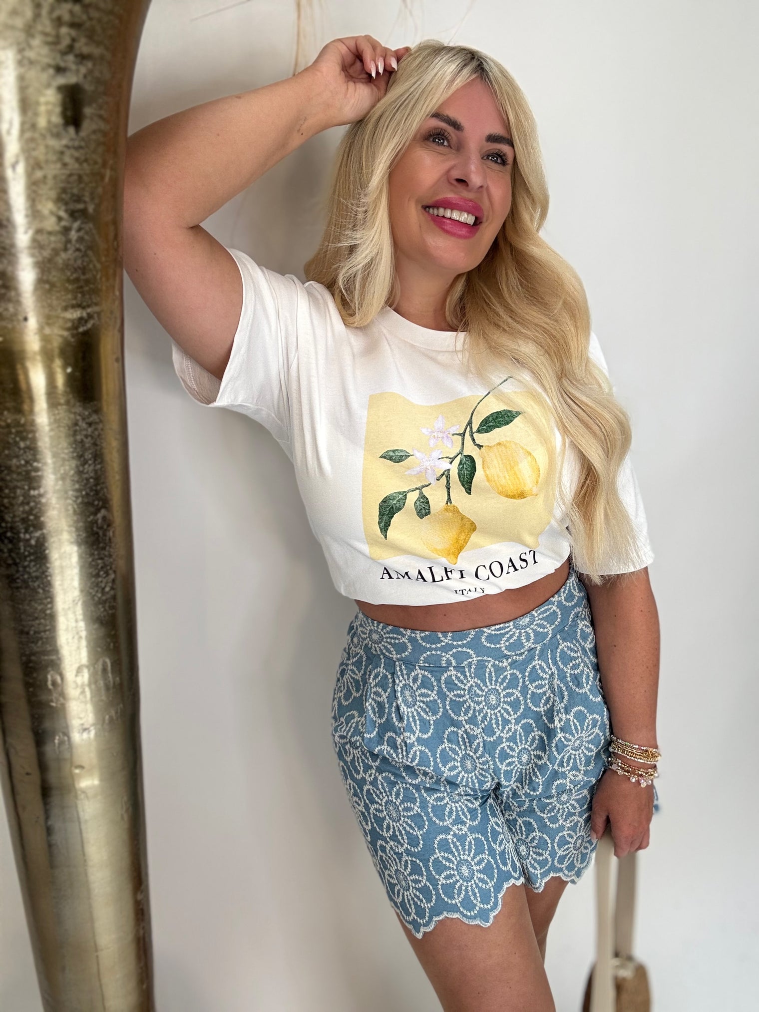 Statement Shirt weiß AMALFI COAST Italy
