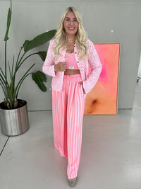 Häkelcardigan COOL CROCHET rose