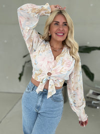 Bluse langarm PASTELL FLOWER BOMB