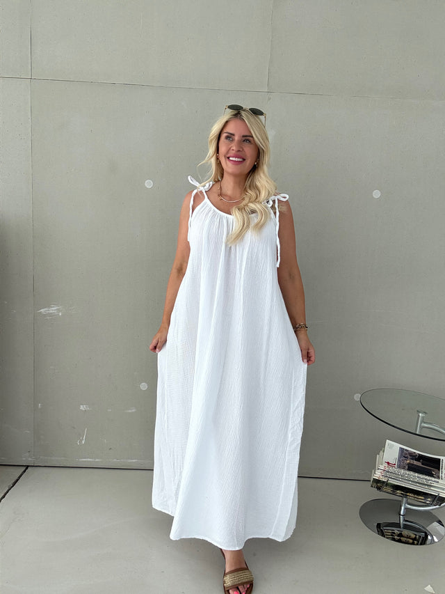 Musselin Kleid BEACH LOVE weiß