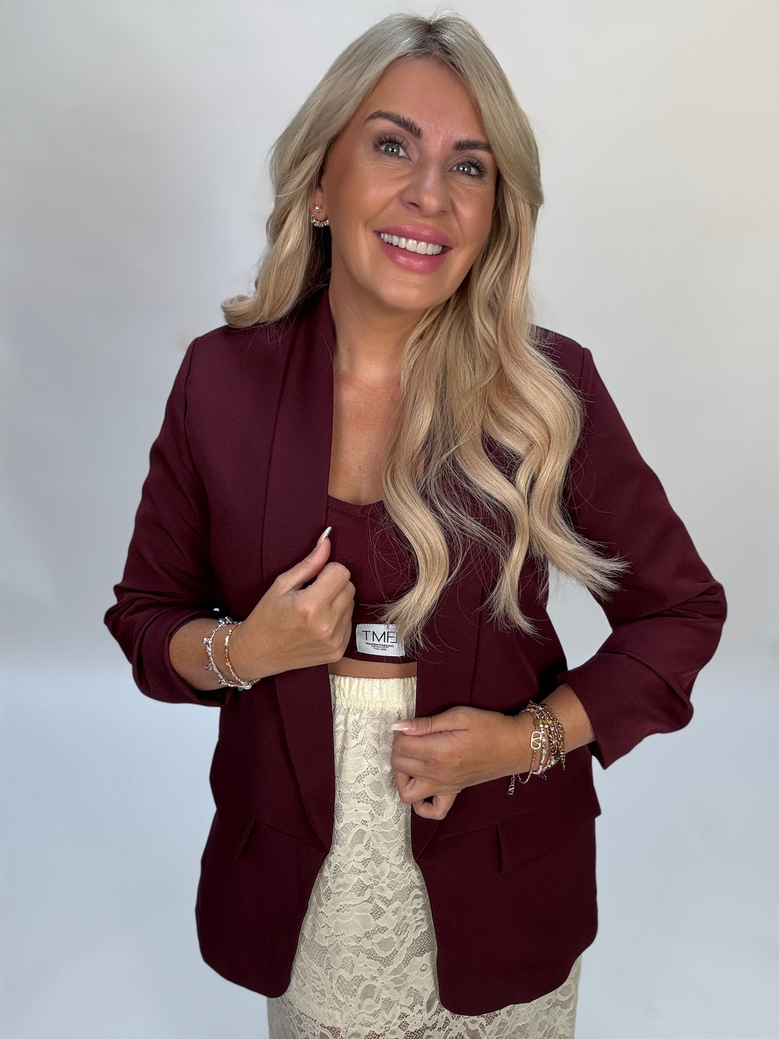PRE-ORDER Blazer BASIC LOVE burgundy