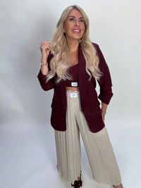 Signature Plisseehose mit Patch BEIGE
