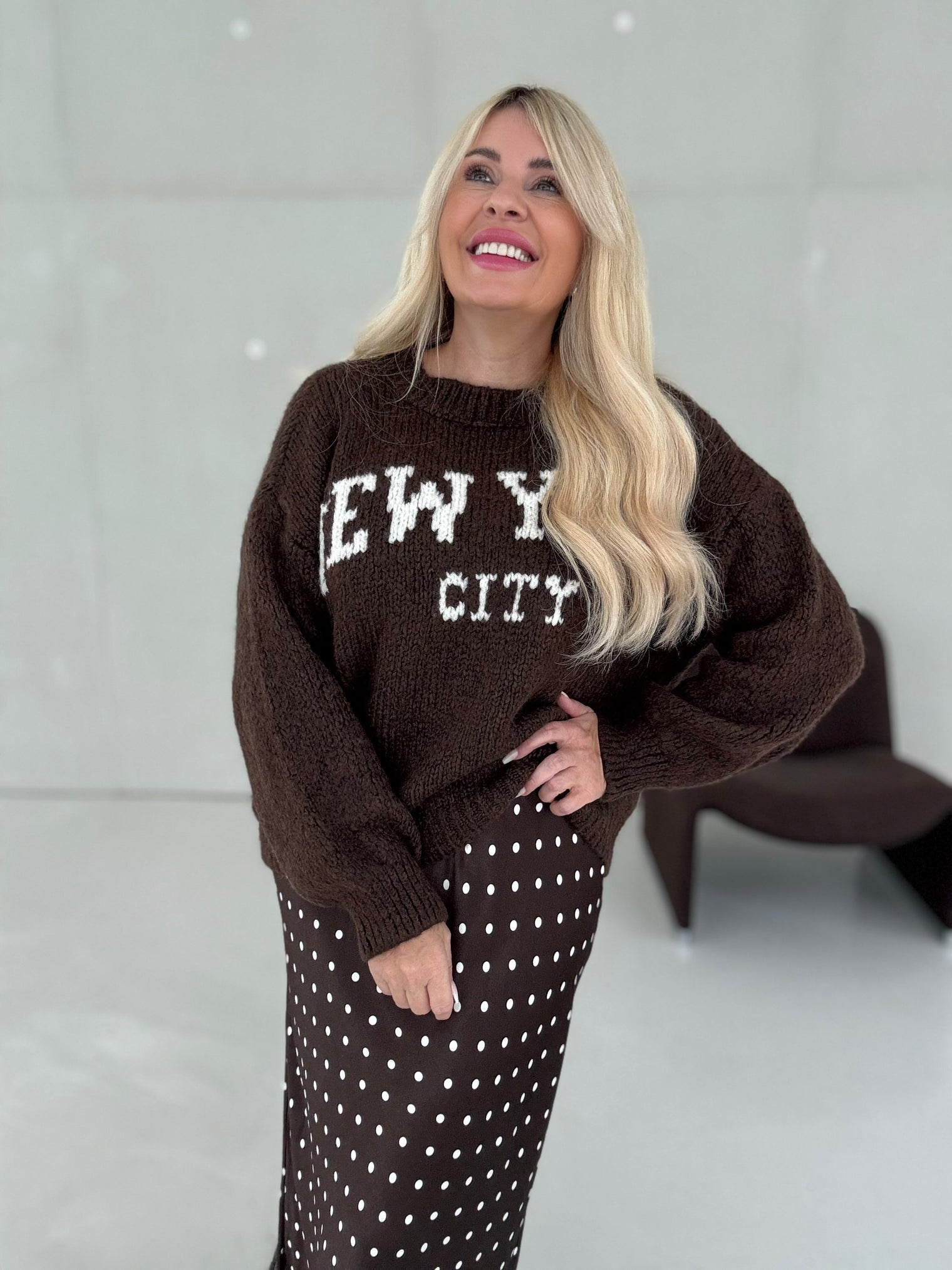 Pullover NEW YORK chocolate