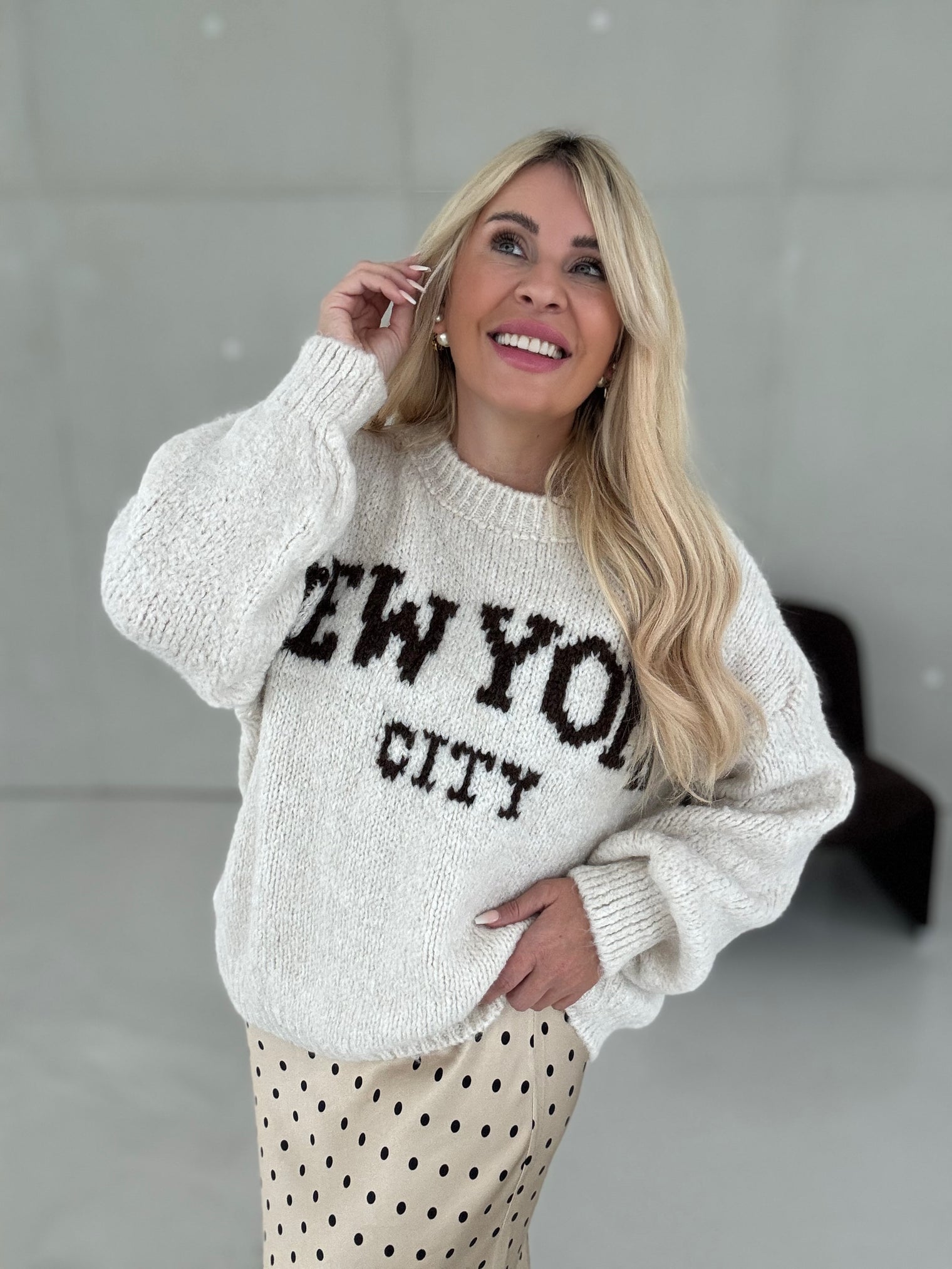 Pullover NEW YORK creme