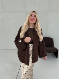 Cardigan COZY DREAMS chocolate