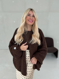 Cardigan COZY DREAMS chocolate