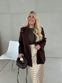 Blazer Oversize ELEGANCE chocolate