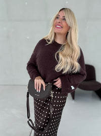 Signature Strickpullover Baby Alpaka Chocolate